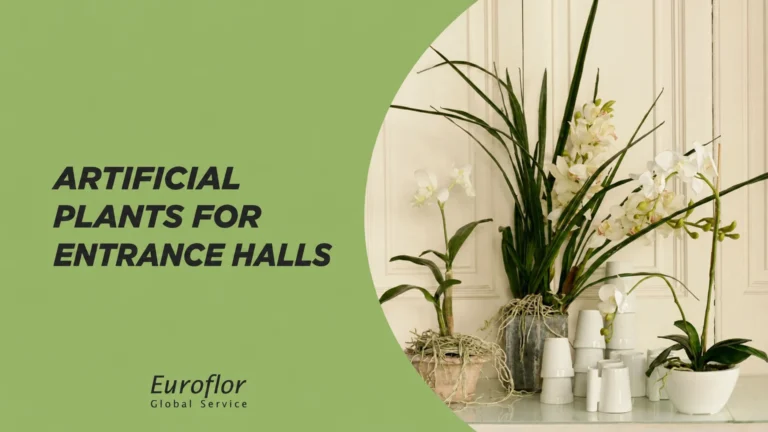 Artificial plants for entrance halls