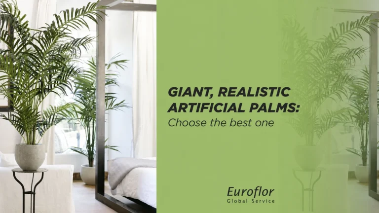 Giant, realistic artificial palms: choose the best one