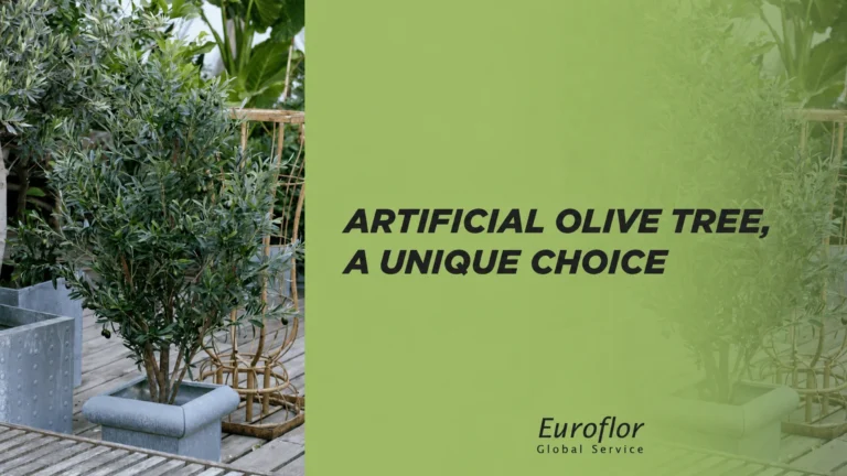 Artificial olive tree, a unique choice