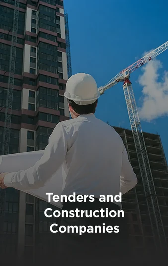 Artificial plants for tenders and construction companies