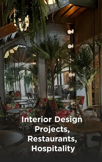 Artificial plants for interior design, restaurants and hospitality